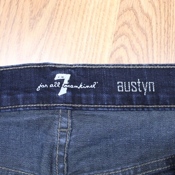 36x34 7 FOR ALL MANKIND AUSTYN RELAXED-STRAIGHT LEG JEANS COTTON/SPANDEX 36W - Picture 5 of 6